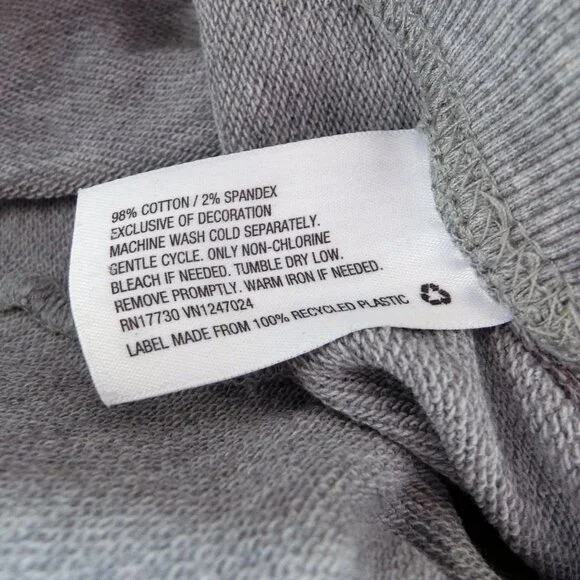 JoyLab Gray Jogger Sweatpants Elastic Cuffs Pockets Size M - Picture 4 of 4